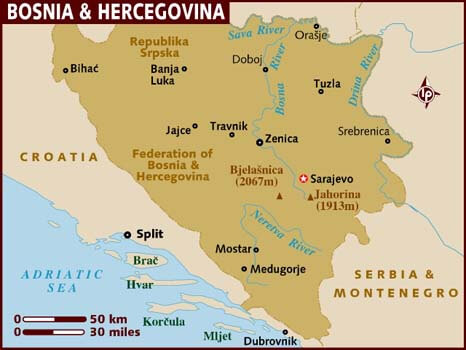 karte bosnien herzegowina
